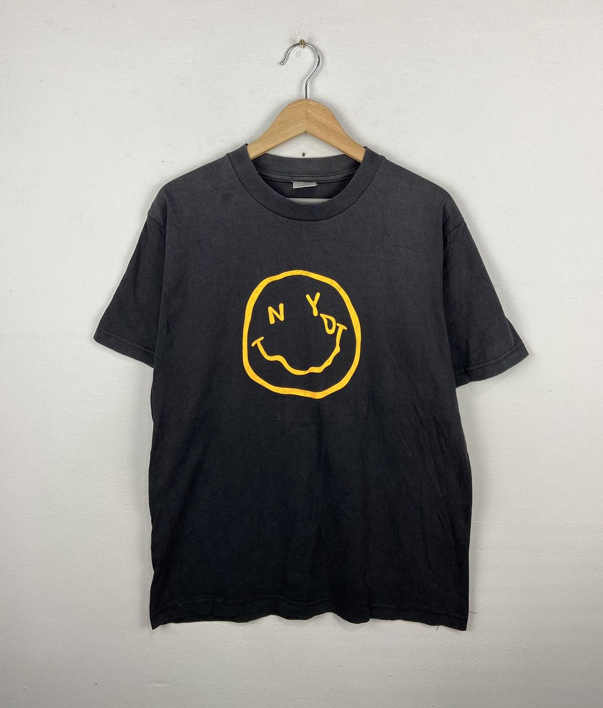 image of Vintage Number Nine Smile Tee in Black, Men's (Size Medium)