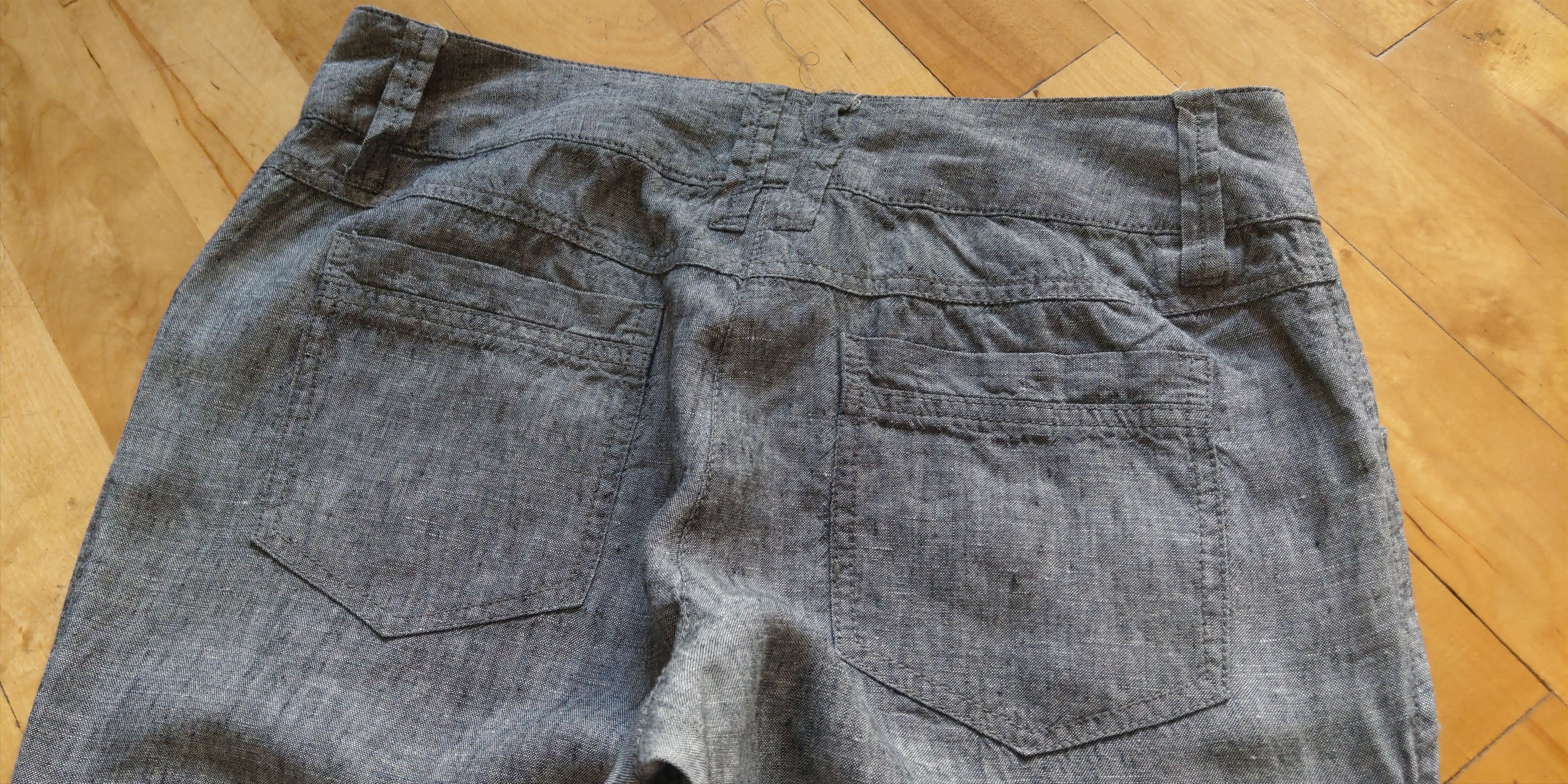 Vintage 100% Linen Pants Flared Baggy Minimalist y2k Vintage Size US 32 / EU 48 - 9 Thumbnail