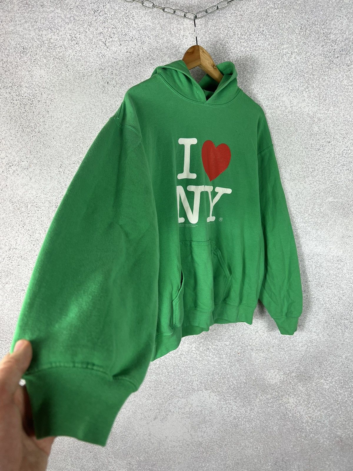 Vintage Vintage I Love NY New York Y2K Hoodie Size US M / EU 48-50 / 2 - 6 Thumbnail