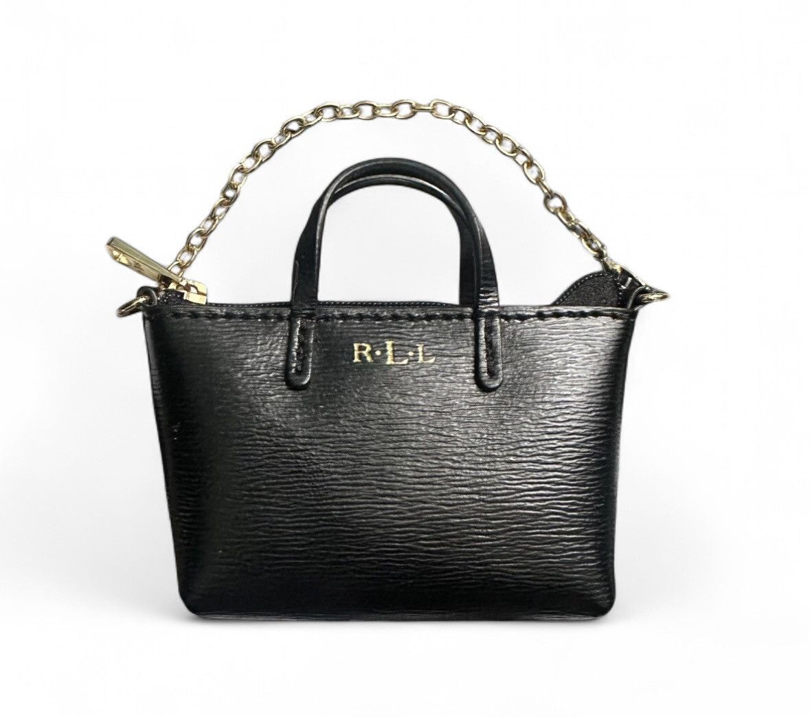 Ralph Lauren Ralph Lauren Black Leather Mini-Tote Bag Change Purse Size ONE SIZE - 1 Thumbnail