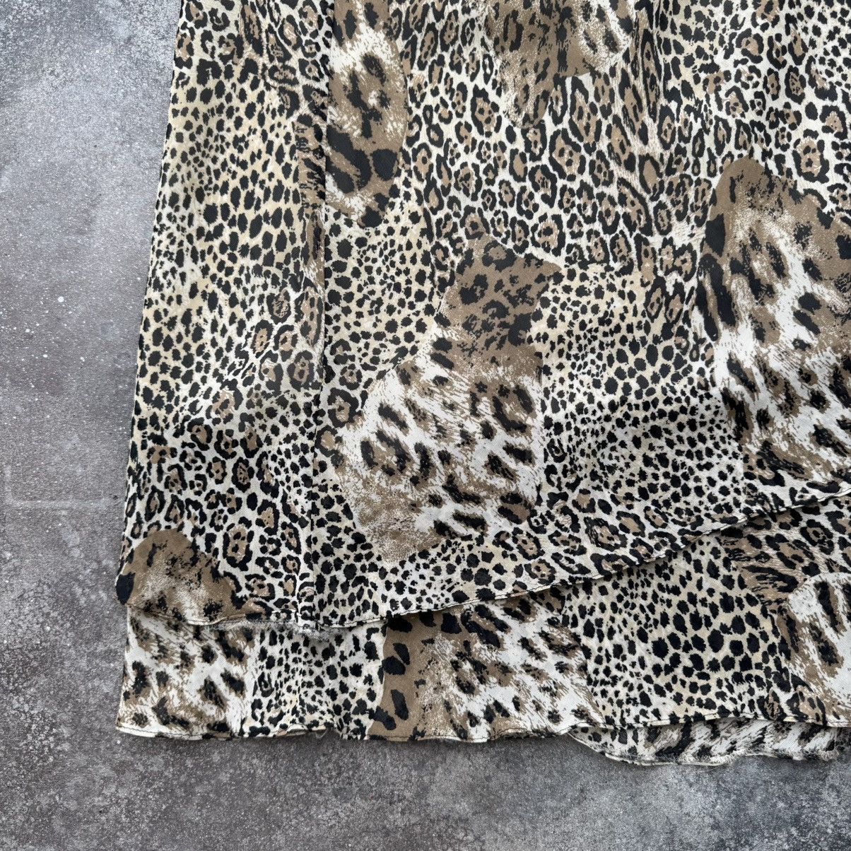 Hysteric Glamour × Vintage 2000’s Aesthetic Y2K Asymmetric Leopard Print Midi Skirt Size 26" / US 2 / IT 38 - 8 Thumbnail