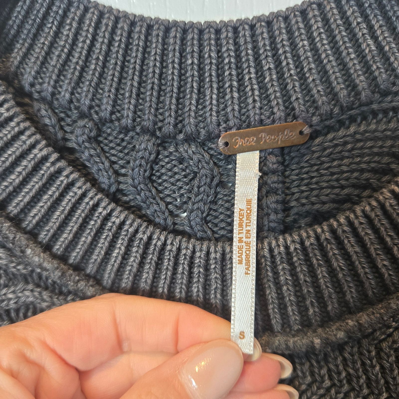 Free People Free People Take the Plunge sweater vest sz S gray Size S / US 4 / IT 40 - 3 Thumbnail