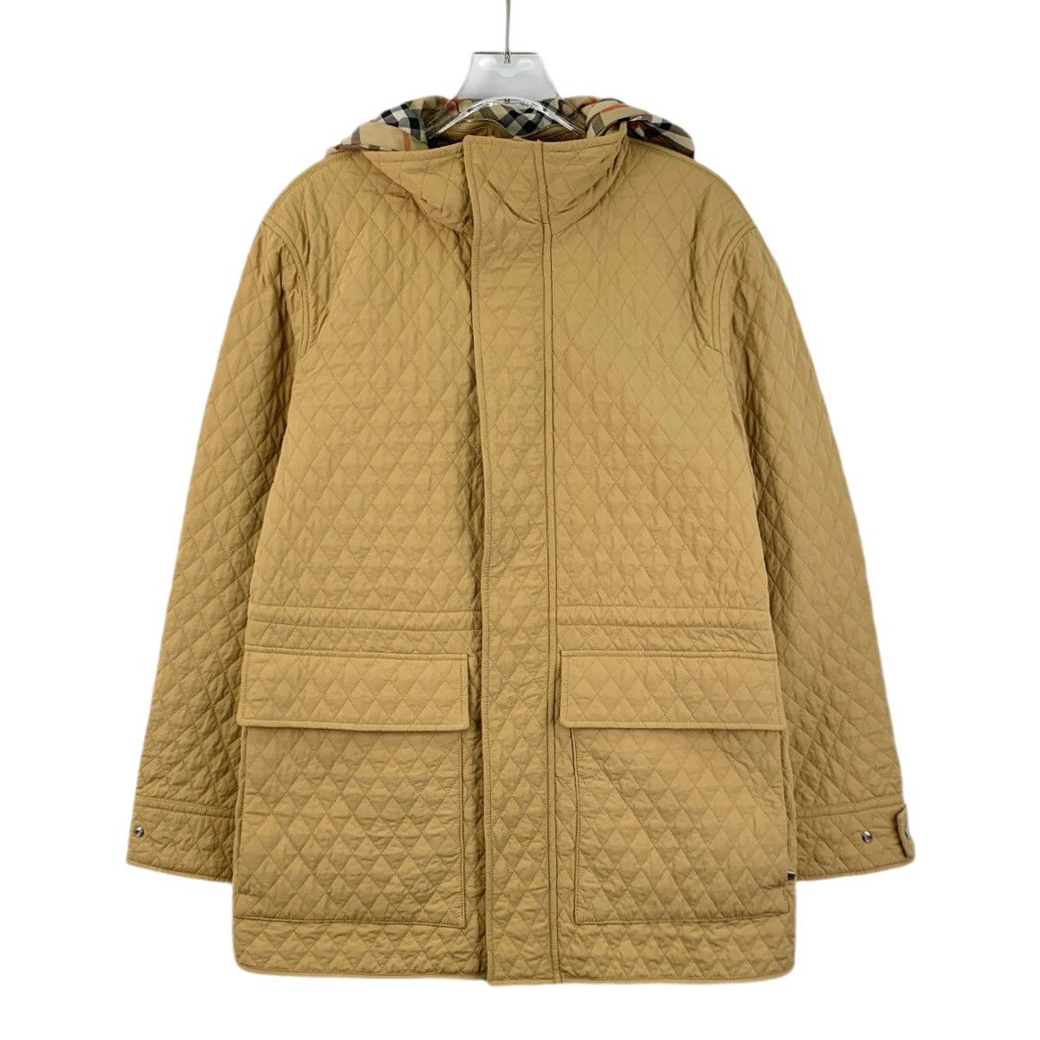 Burberry Burberry Bbr Brown Diamond Plaid Hooded Jacket Size US M / EU 48-50 / 2 - 1 Thumbnail