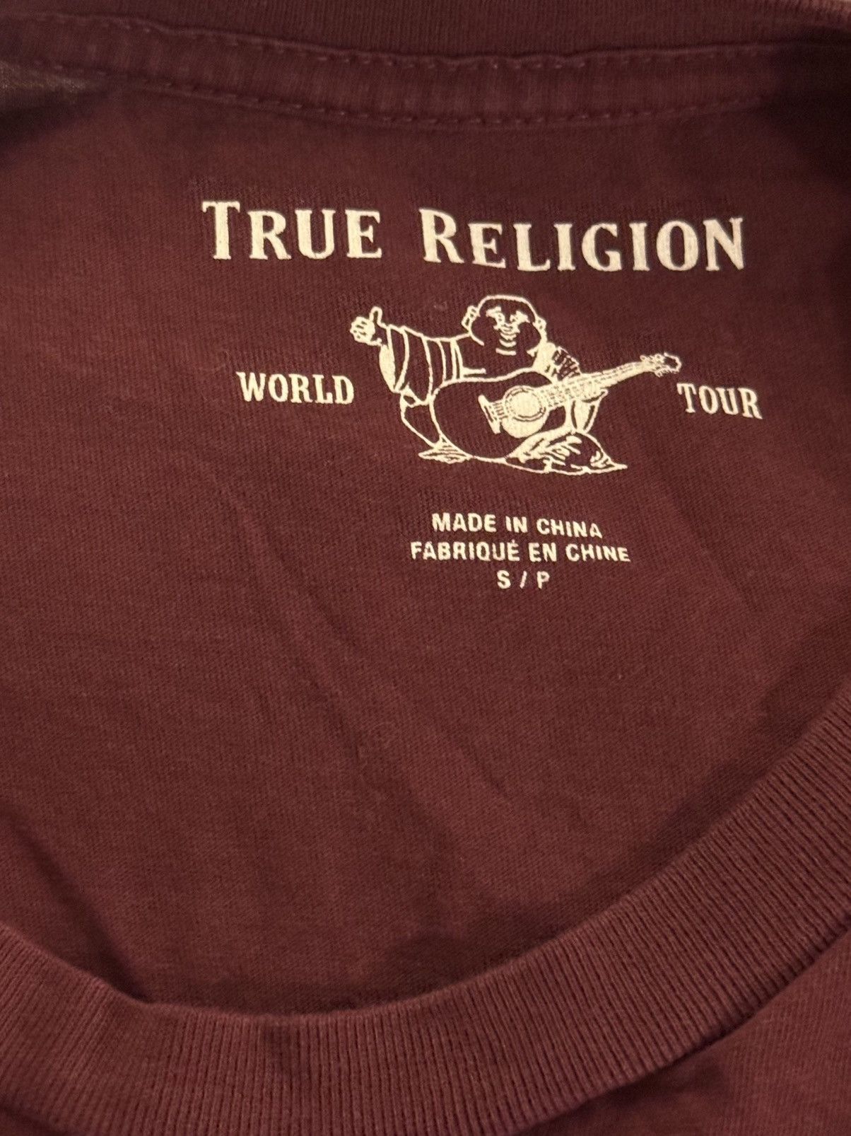 True Religion True Religion Burgundy Graphic Tee Size US S / EU 44-46 / 1 - 5 Thumbnail