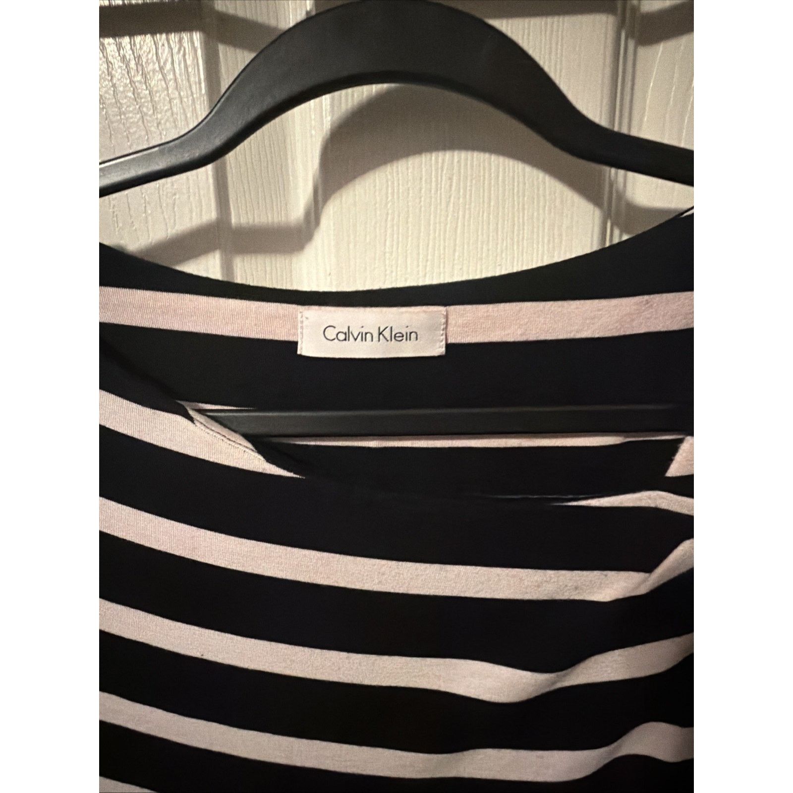 Calvin Klein Calvin Klein Women's Sleeveless Dress Small Striped Navy Size S / US 4 / IT 40 - 5 Thumbnail