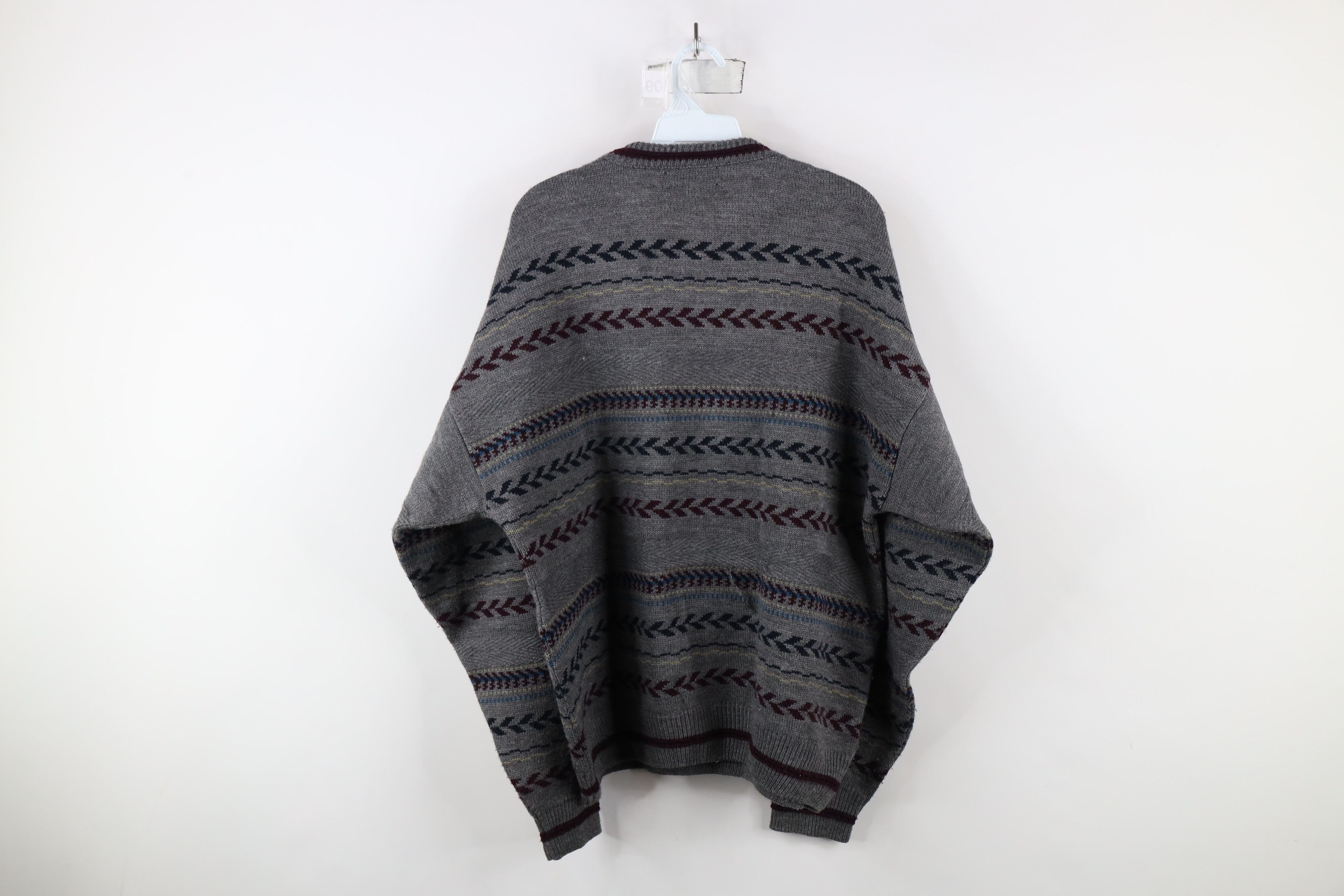 Vintage Vintage 90s Streetwear Fair Isle Knit Crewneck Sweater Size US L / EU 52-54 / 3 - 8 Thumbnail