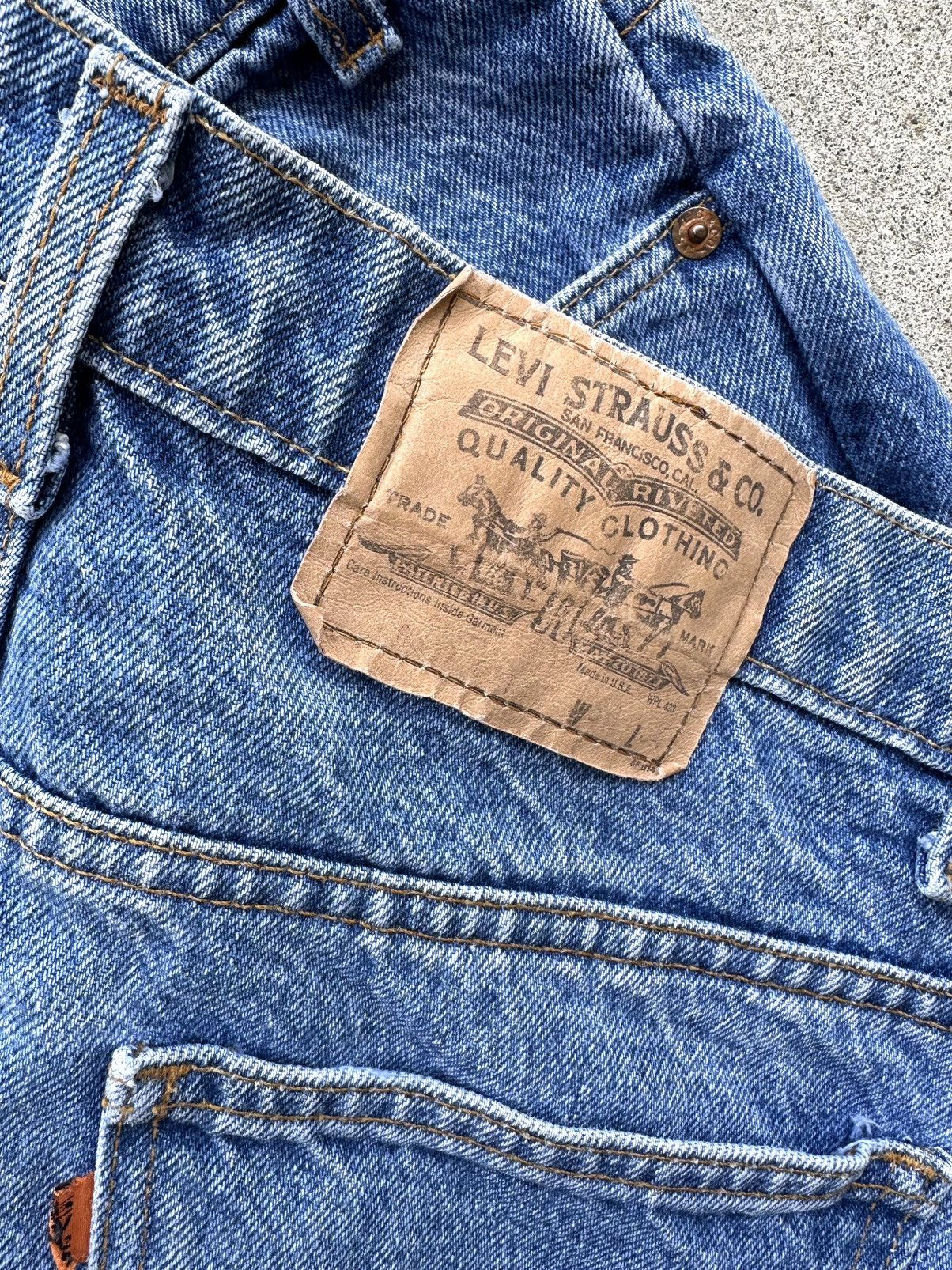 Levi's × Vintage Vintage Levi’s 505 Orange Tab Jeans Men Size 36x32 Straight Size US 36 / EU 52 - 3 Thumbnail