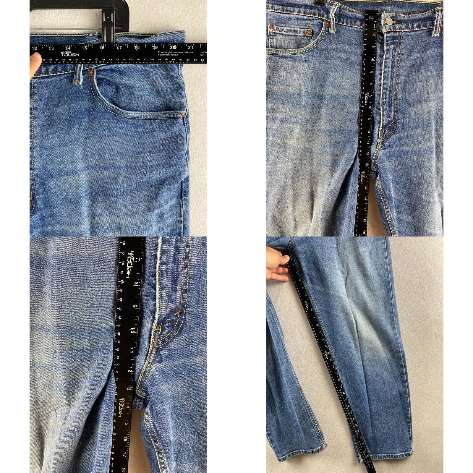 Levi's Levi's Jeans 42 X 32 Blue 550 Relaxed Stretch Distressed Denim Pockets Modern Mens Size US 42 / EU 58 - 8 Thumbnail