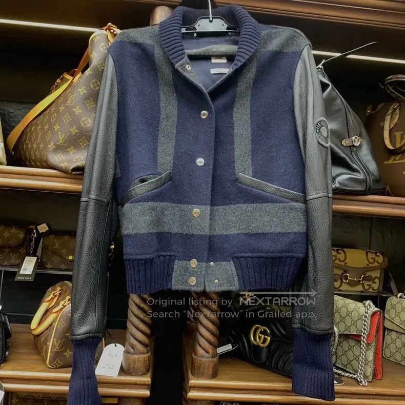 Hermes Hermes Blue and Gray Blended Jacket Size XS / US 0-2 / IT 36-38 - 1 Thumbnail