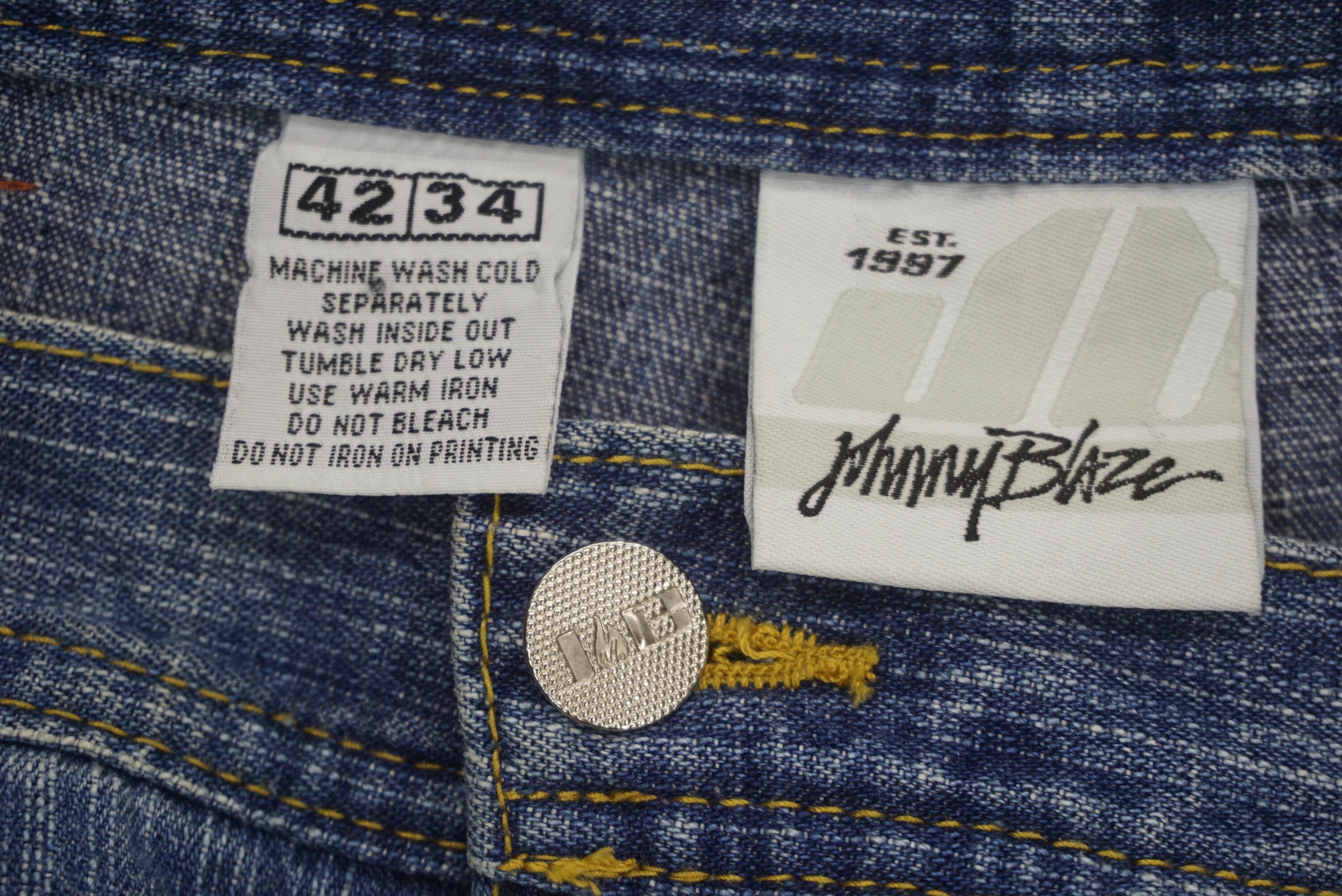 Vintage Johnny Blaze Jeans Size W42xL35 Y2K Baggy Hip Hop Denim Size US 42 / EU 58 - 14 Thumbnail