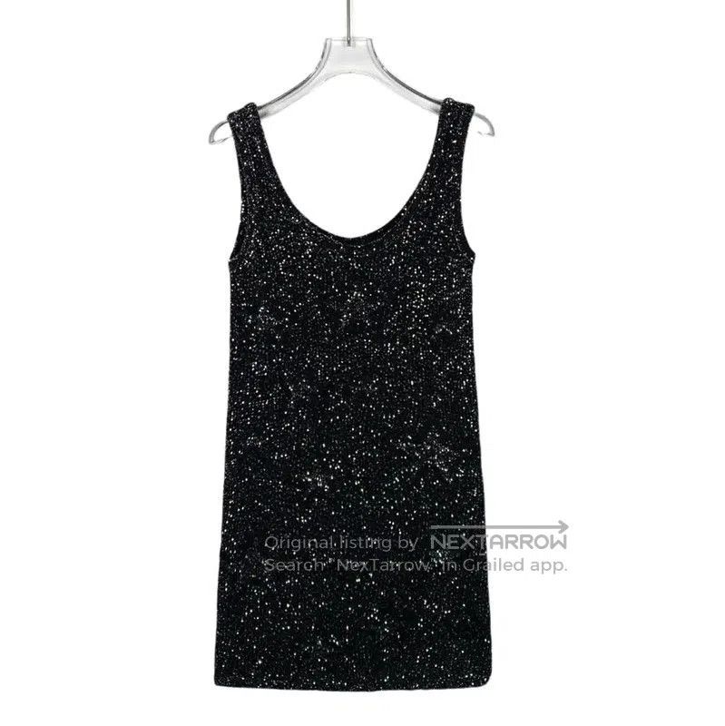Chanel Chanel Black Sparkling Dress Size S . Size S / US 4 / IT 40 - 1 Thumbnail