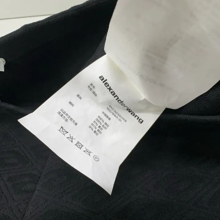 Alexander Wang Alexander Wang Black Printed Skirt for Women - Size 24" / US 00 / IT 34 - 5 Thumbnail