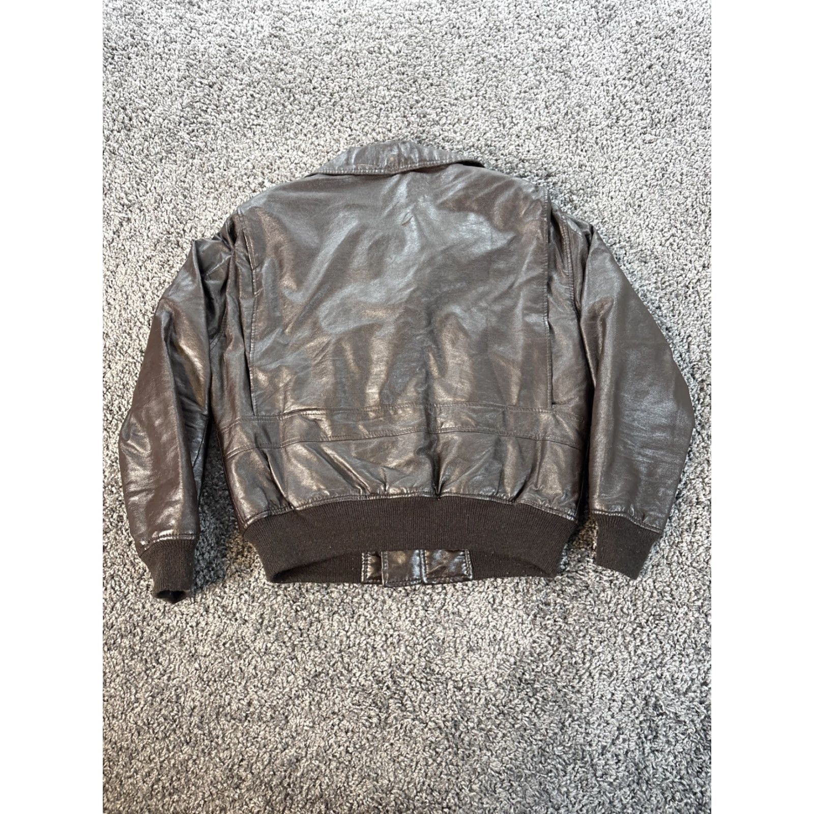 Vintage VINTAGE Unicorn Leather Jacket Womens Medium Brown Satin Bomber Zip 70s A2 Size M / US 6-8 / IT 42-44 - 5 Thumbnail