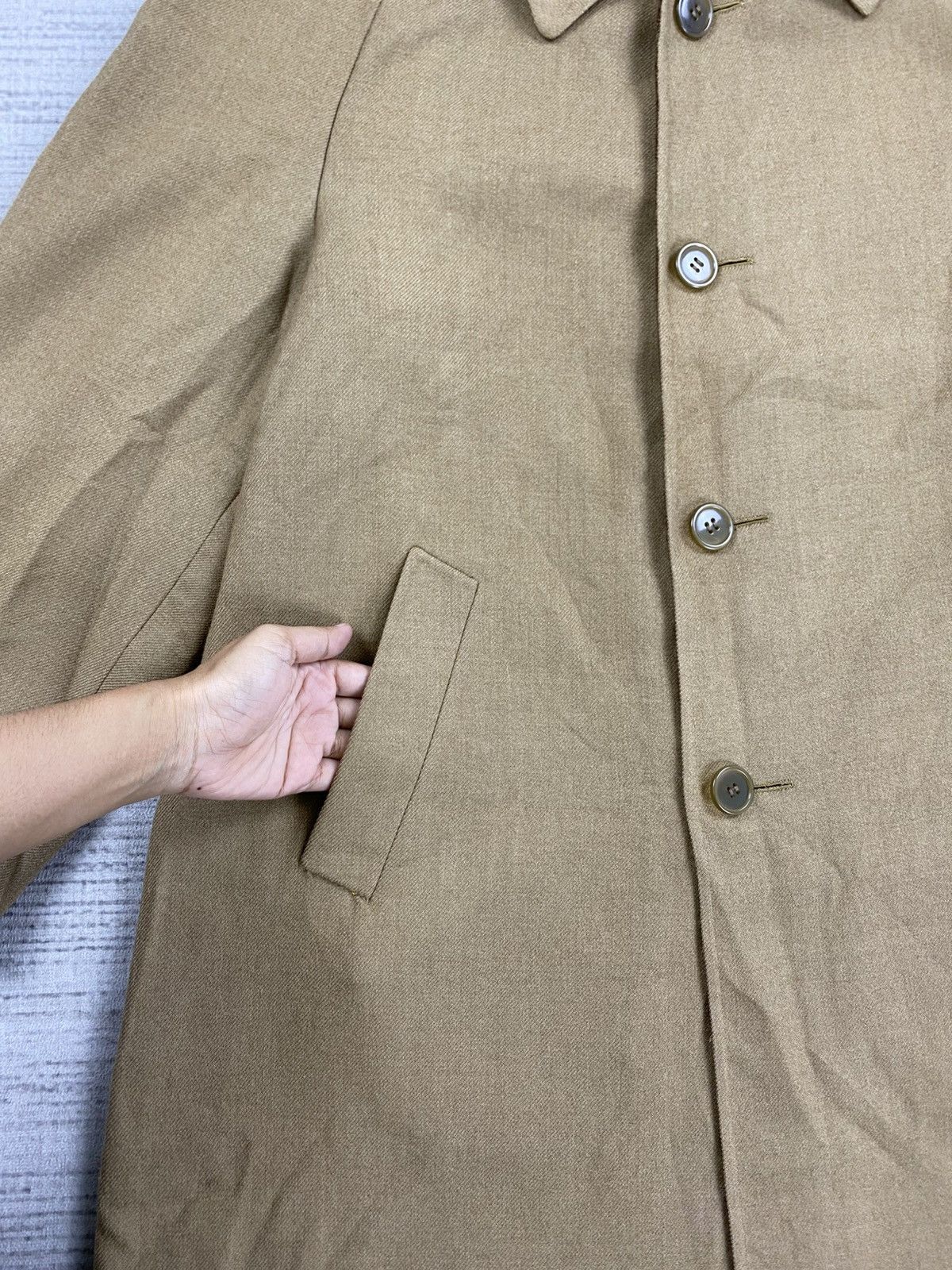 Brioni Vintage Brioni Roman Style Long Coat Wool Jacket Size US M / EU 48-50 / 2 - 7 Thumbnail