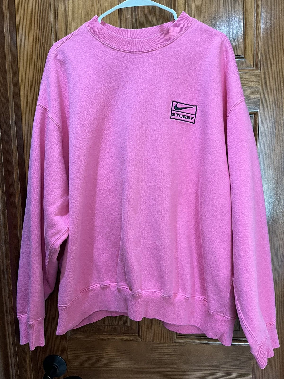 Nike Nike x Stussy NRG Washed Fleece Crew 'Lotus Pink | Grailed