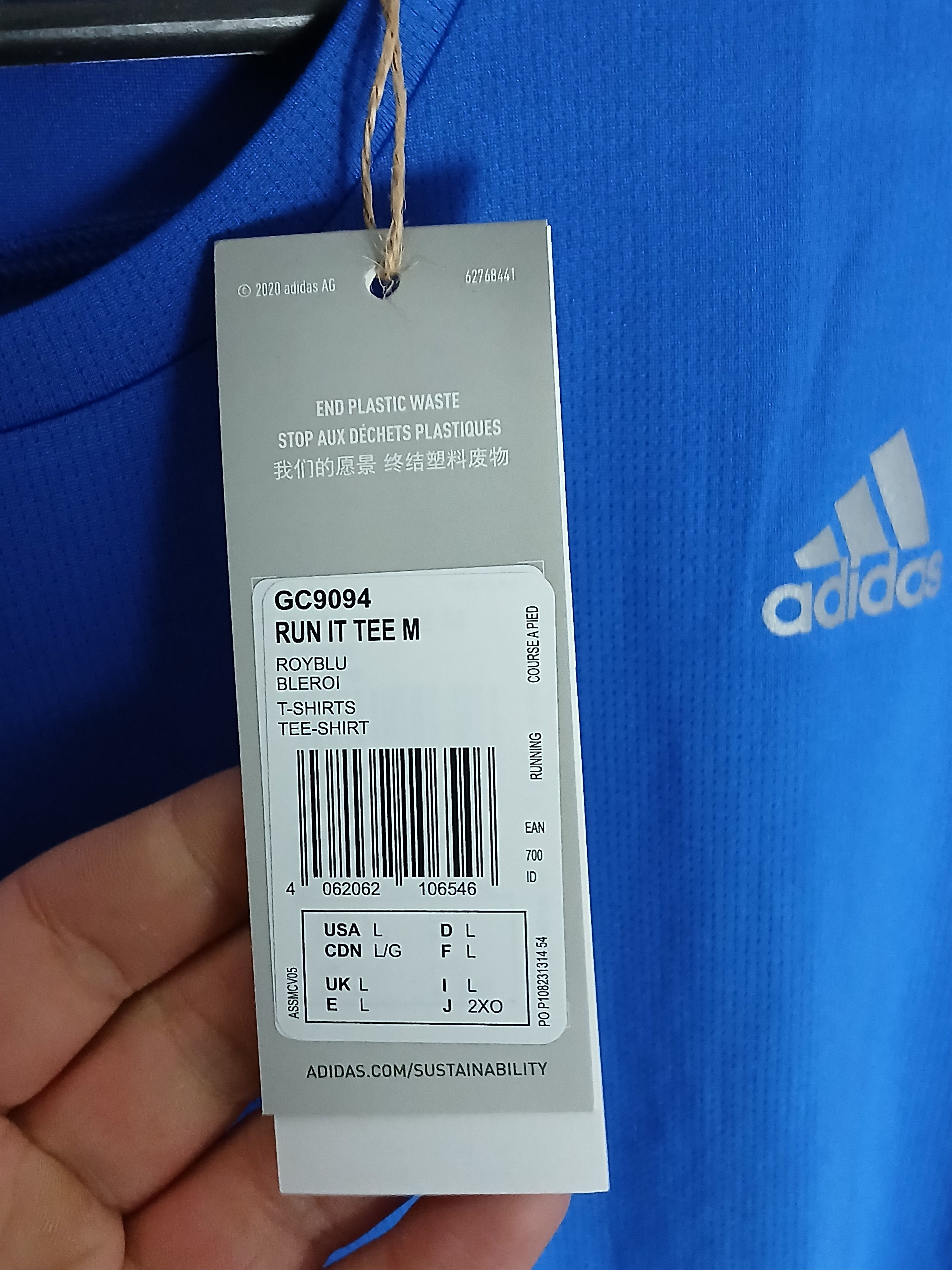 Adidas New Adidas Running Training T-Shirt Size US L / EU 52-54 / 3 - 12 Thumbnail