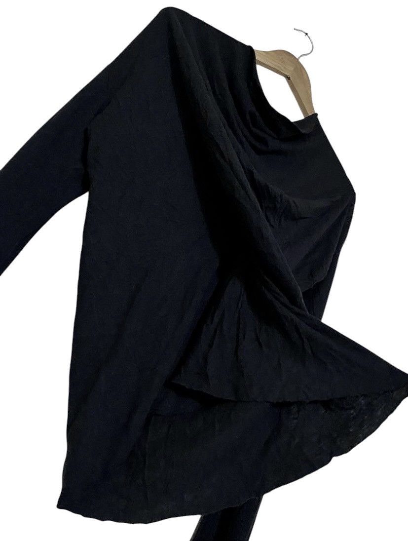Rick Owens Lilies Rick Owens Lilies Black Twisted Wide Neck Sweater Size US S / EU 44-46 / 1 - 2 Thumbnail