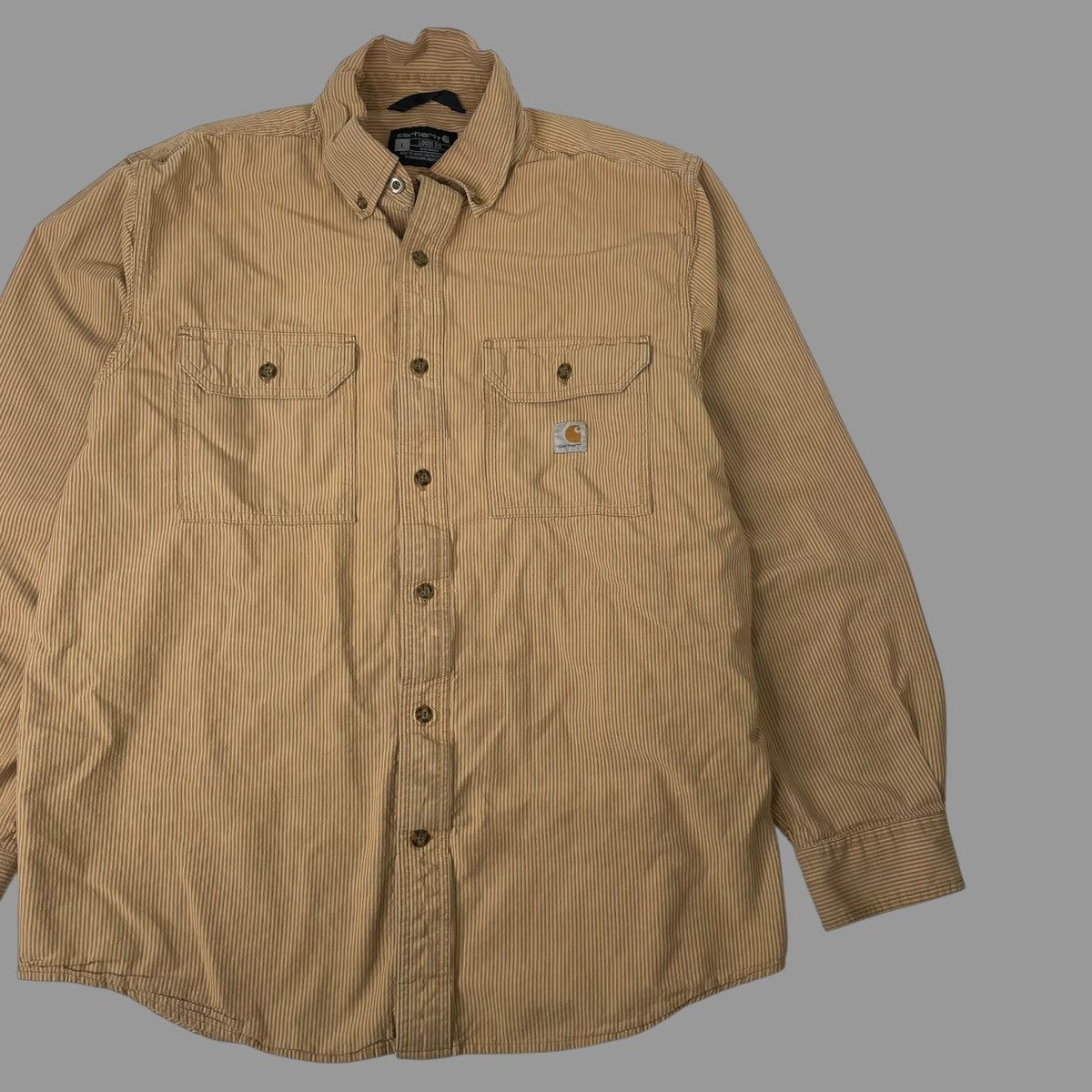 Carhartt × Vintage Vintage Carhartt striped button up shirt Size US L / EU 52-54 / 3 - 2 Thumbnail