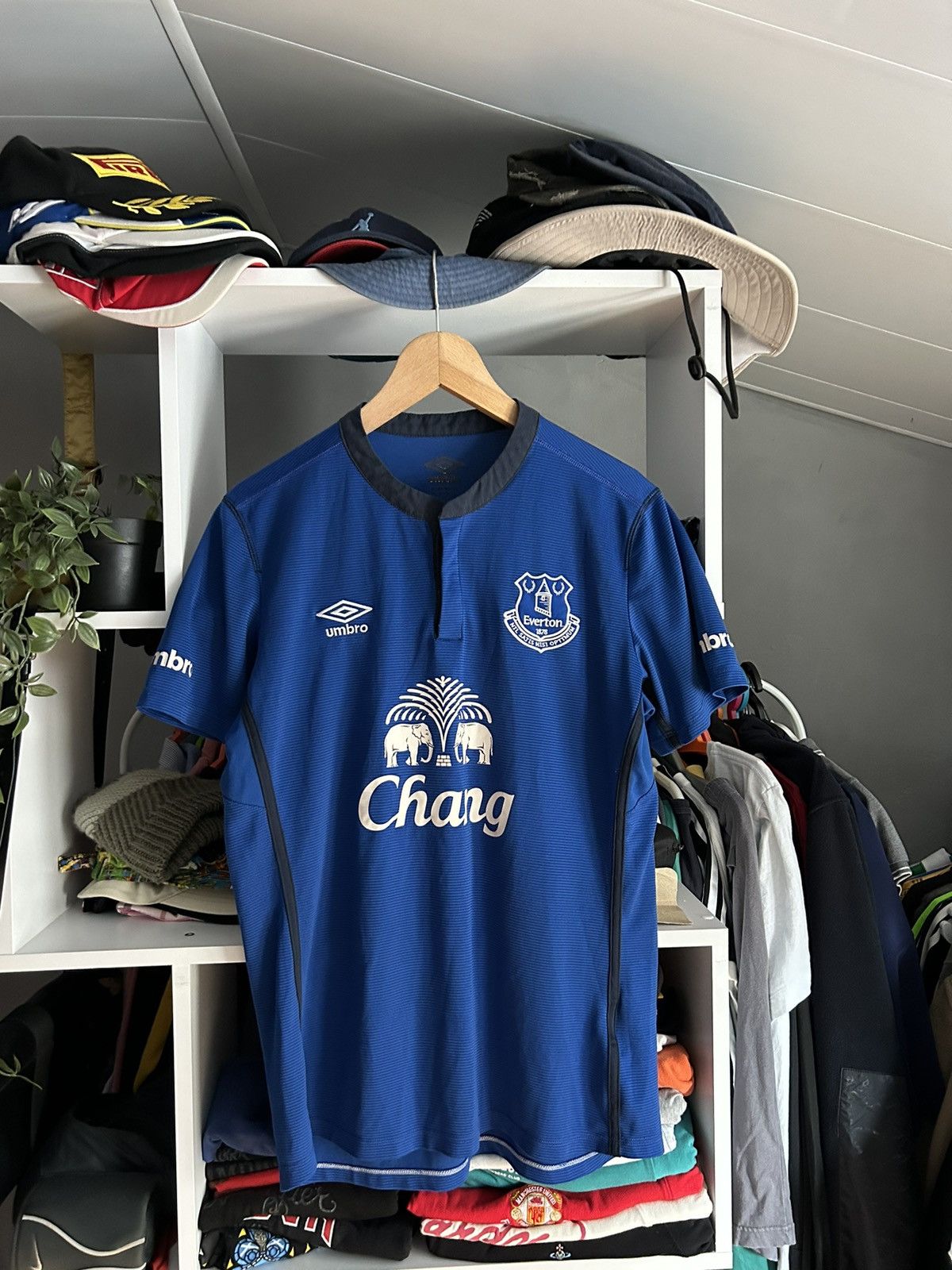 Umbro × Vintage Everton 2014/15 Home football soccer jersey Size US M / EU 48-50 / 2 - 1 Thumbnail