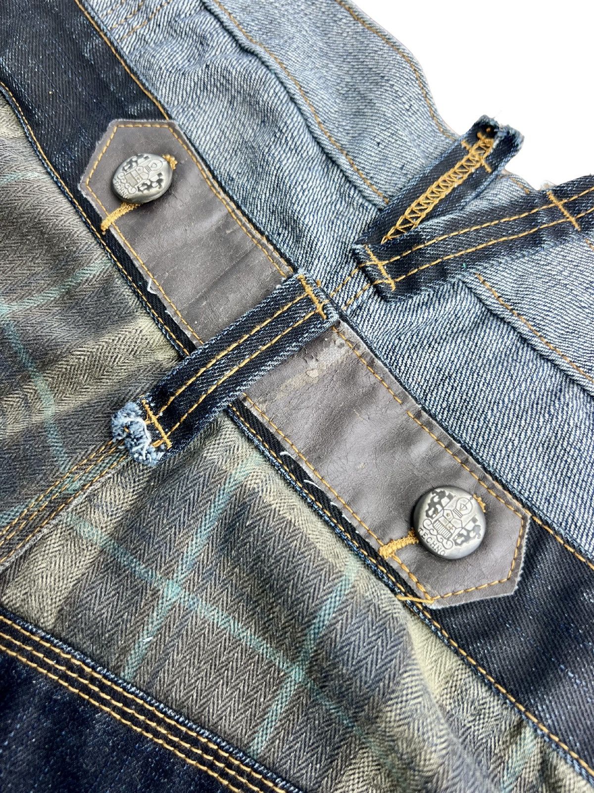 Vintage Y2K Archive Patchwork Distressed Denim Jeans Japanese Style Size US 32 / EU 48 - 7 Thumbnail