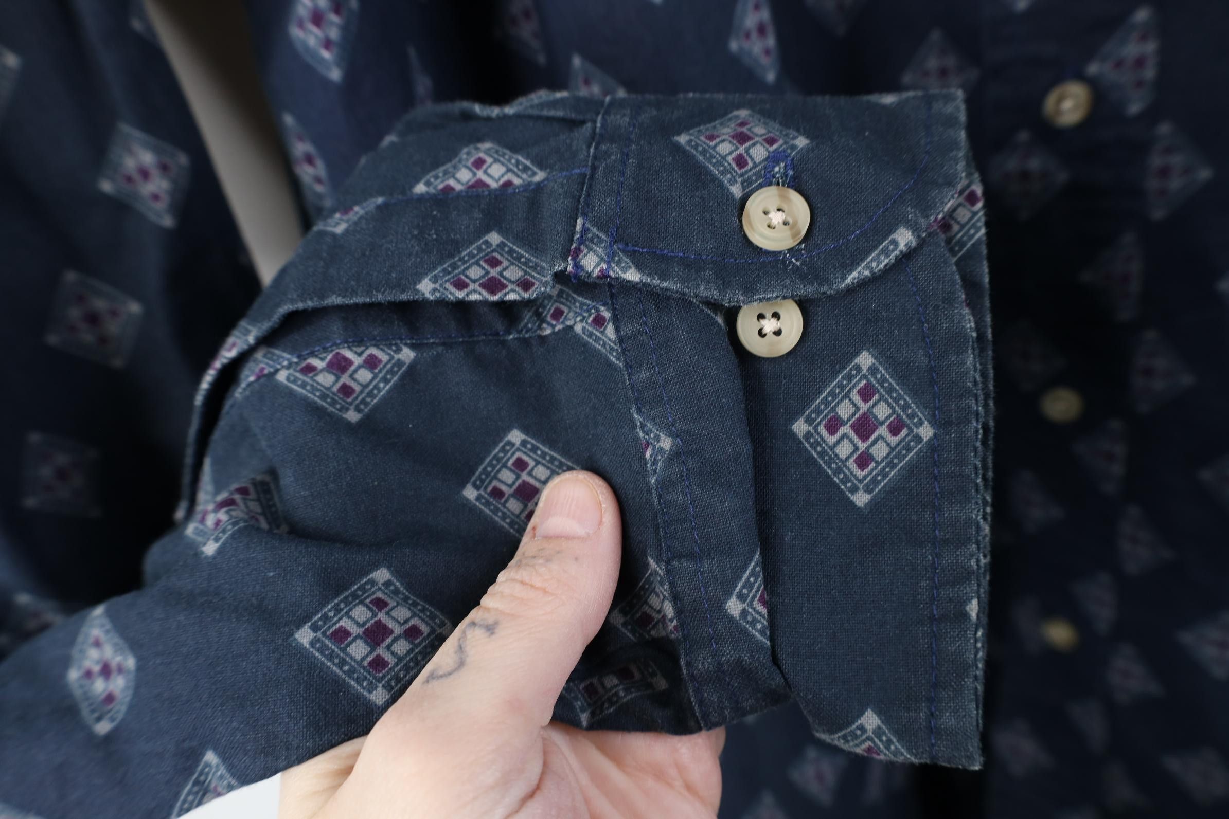 Vintage Vintage 90s Streetwear Collared Button Shirt Cotton Size US L / EU 52-54 / 3 - 8 Thumbnail