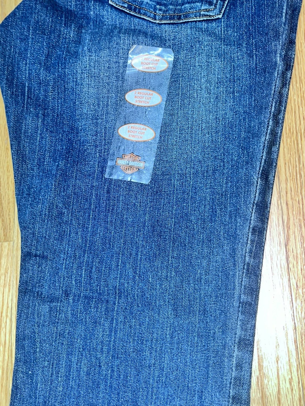 Harley Davidson 2 regular boot cut Harley Davidson stretch jeans new Size 26" / US 2 / IT 38 - 14 Thumbnail