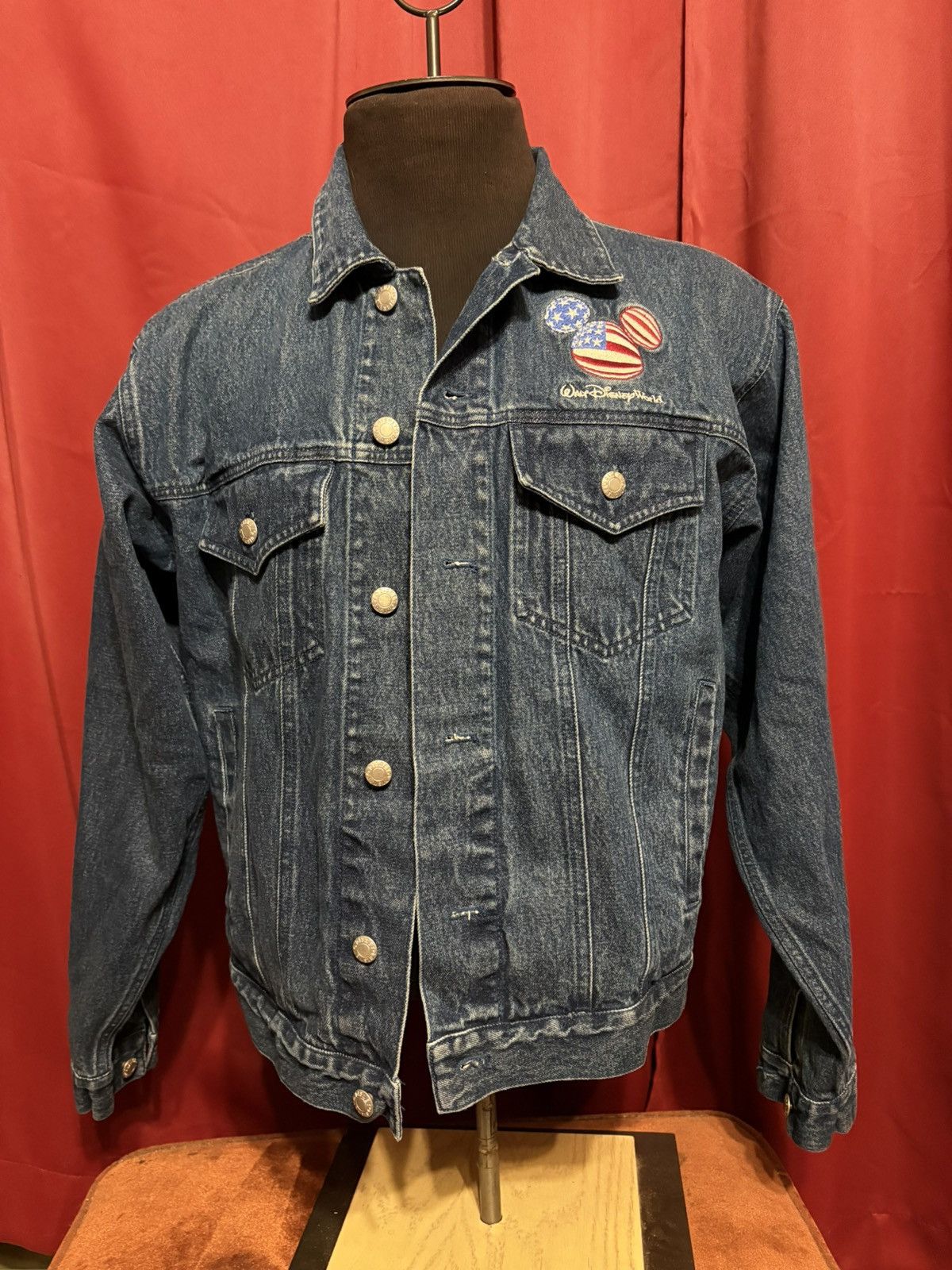 Disney Vintage Disney Denim Jacket Y2k Mickey Mouse USA Grail Size US S / EU 44-46 / 1 - 2 Thumbnail