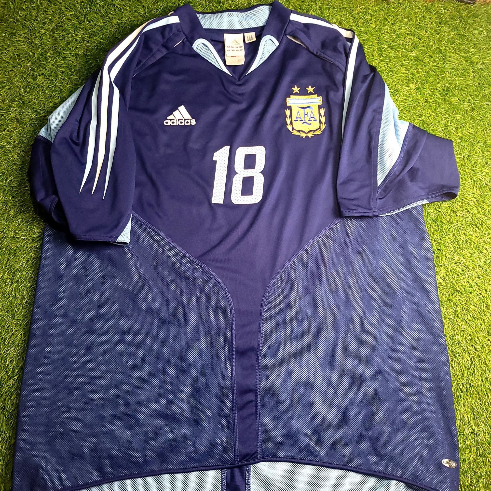 Adidas Messi Argentina 2004 2005 DEBUT Away Jersey XL SKU# 645785 Size US XL / EU 56 / 4 - 1 Thumbnail