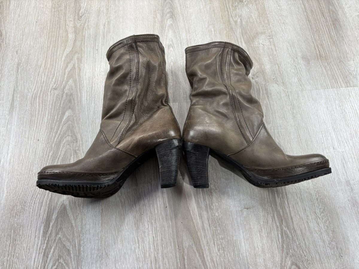 A.S.98 × Designer Womens leather boots AirStep Size 39 Color Gray/Brown Size US 9 / IT 39 - 6 Thumbnail