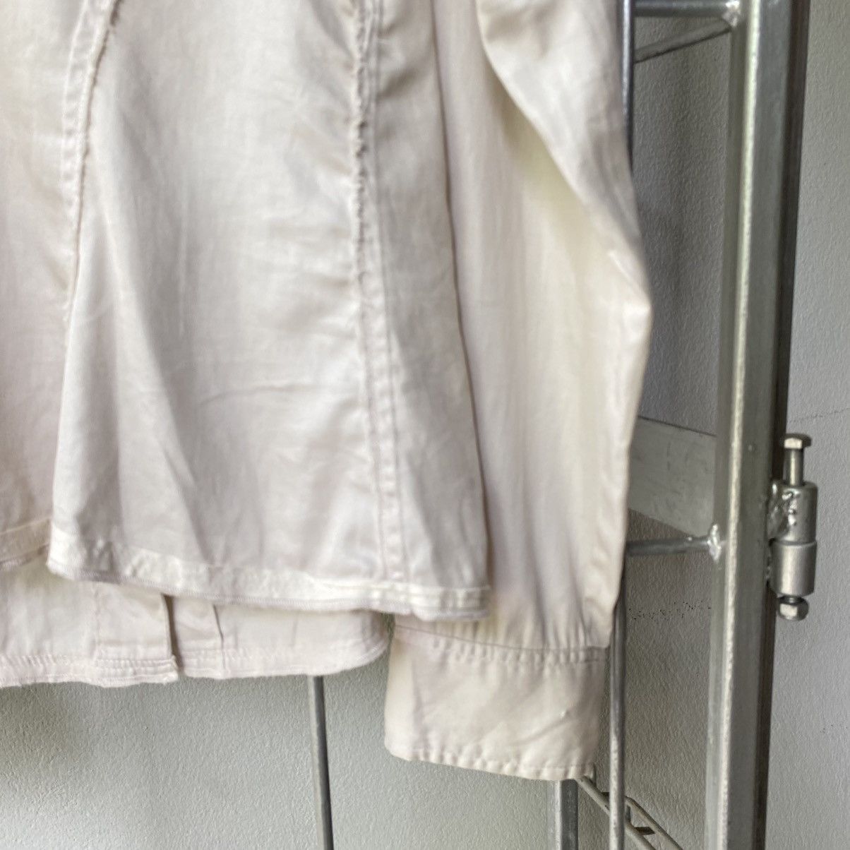 Marithe + Francois Girbaud MARITHE + FRANÇOIS GIRBAUE Grey V-Neck Button-Up Shirt Size S / US 4 / IT 40 - 21 Thumbnail
