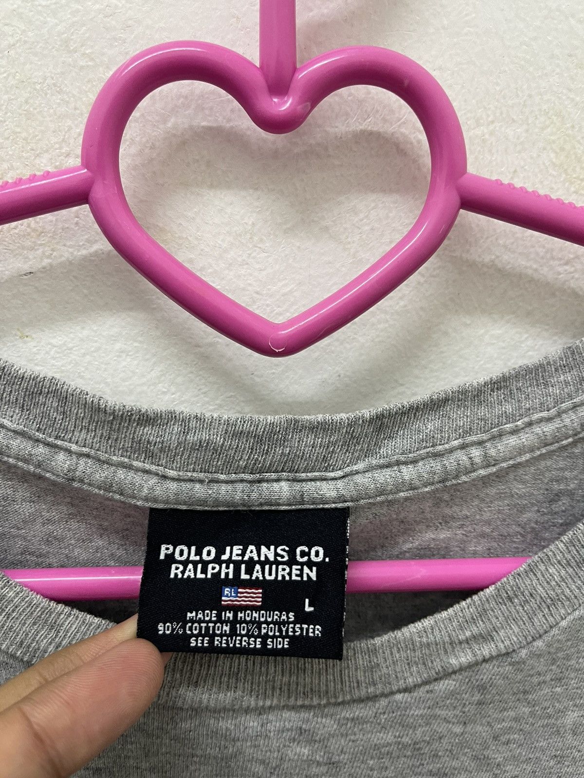 Polo Ralph Lauren Rare Vintage POLO JEANS RALPH LAUREN Flag Tee Size US L / EU 52-54 / 3 - 3 Thumbnail