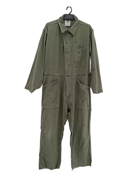 Third & Army × Vintage Vintage 90s Army Coverall Military Flying Size US L / EU 52-54 / 3 - 1 Thumbnail