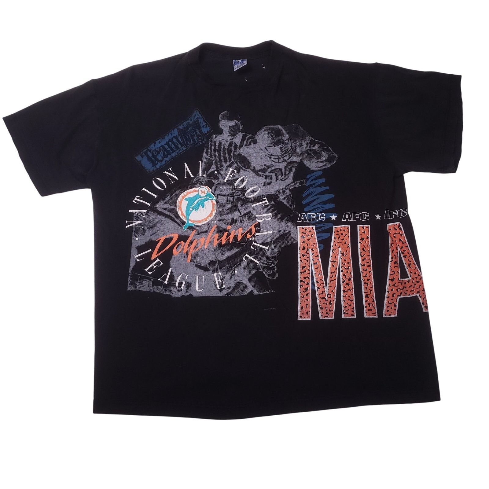 Vintage Vintage 90s Miami Dolphins NFL Football Salem Wrap Around XL Size US XL / EU 56 / 4 - 1 Thumbnail