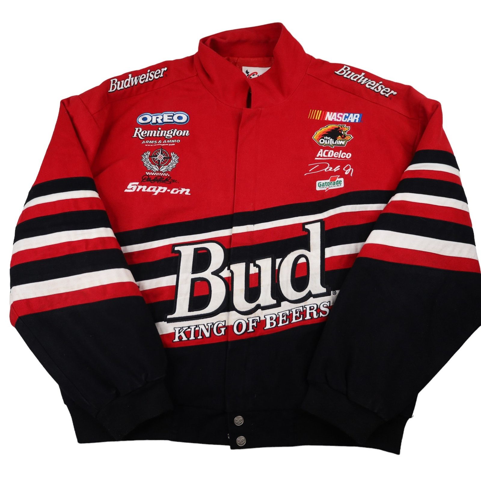 Shops NASCAR Dale Earnhardt Jr. Bud Chase Authentics Bomber Jacket - Size XL.