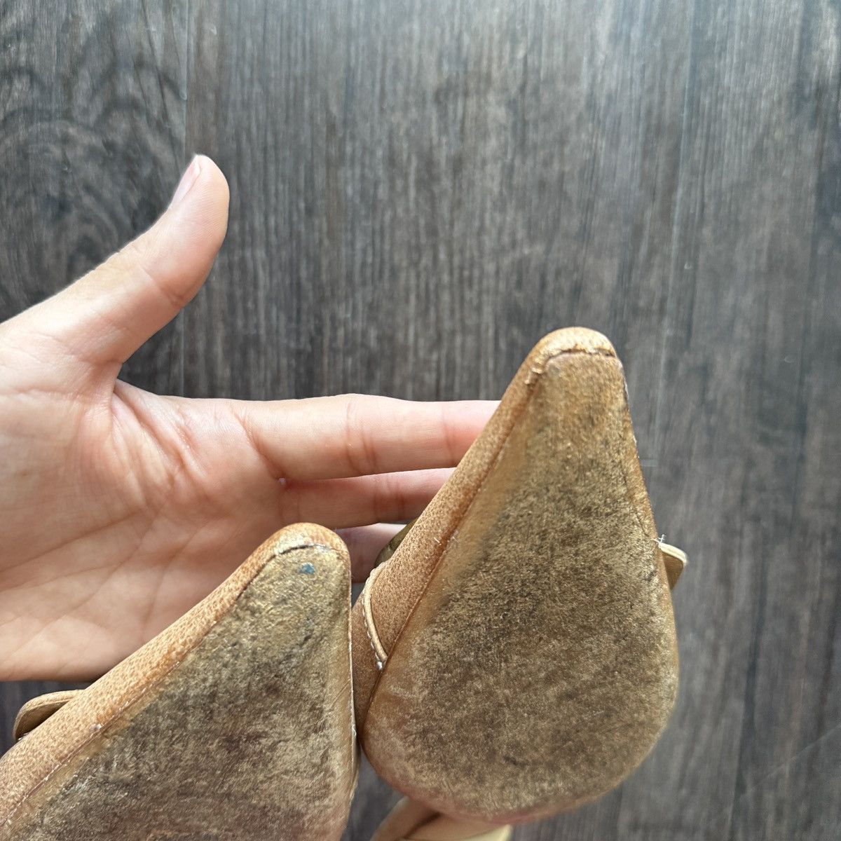 Prada Vintage Tan Prada Mules Size US 7.5 / IT 37.5 - 5 Thumbnail