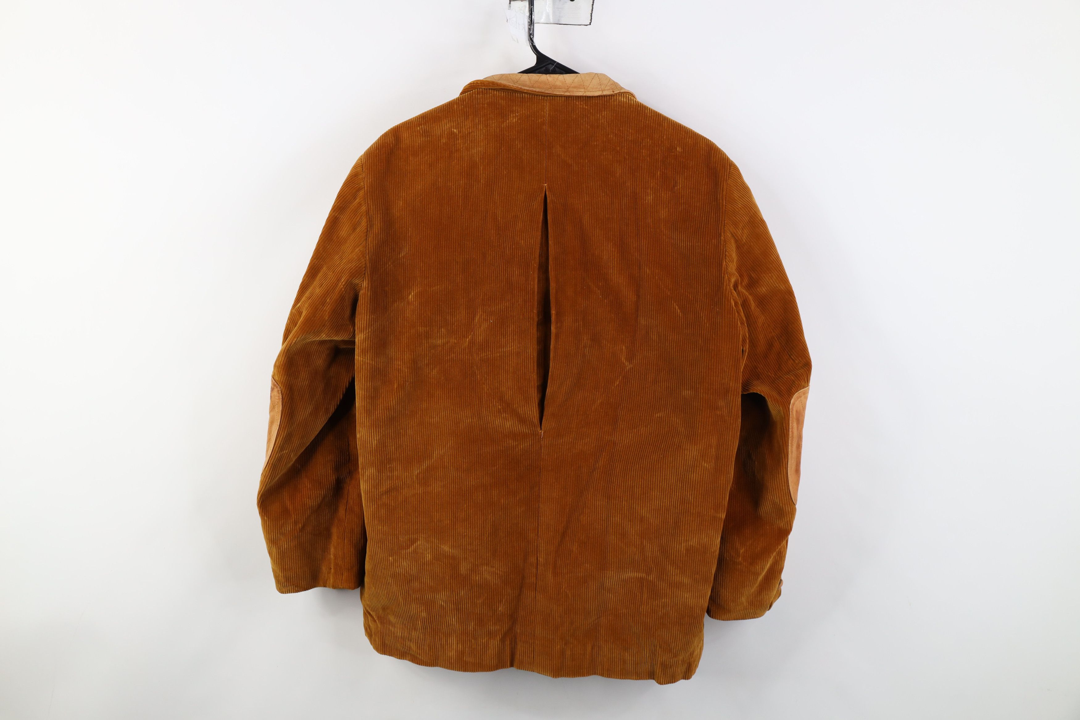 Vintage Vintage 70s Streetwear Elbow Patch Corduroy Blazer Jacket Size US L / EU 52-54 / 3 - 13 Thumbnail