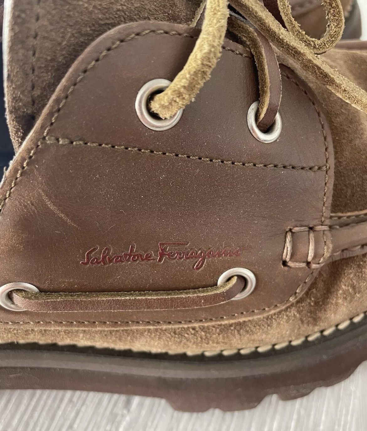 Salvatore Ferragamo Salvatore Ferragamo Boat Shoes Size US 12 / EU 45 - 4 Thumbnail