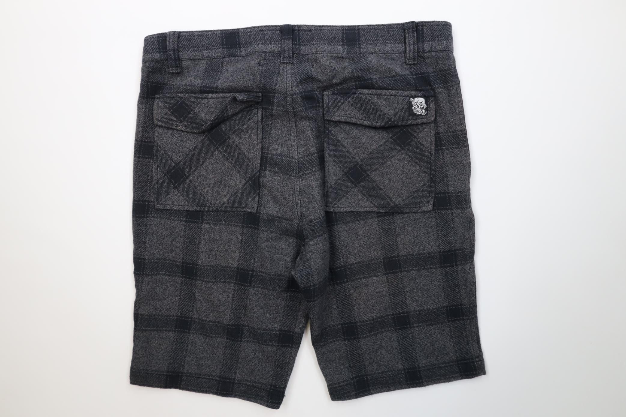 Fox Racing Vintage Fox Racing Flannel Skull Shorts Gray Plaid Size US 34 / EU 50 - 11 Thumbnail