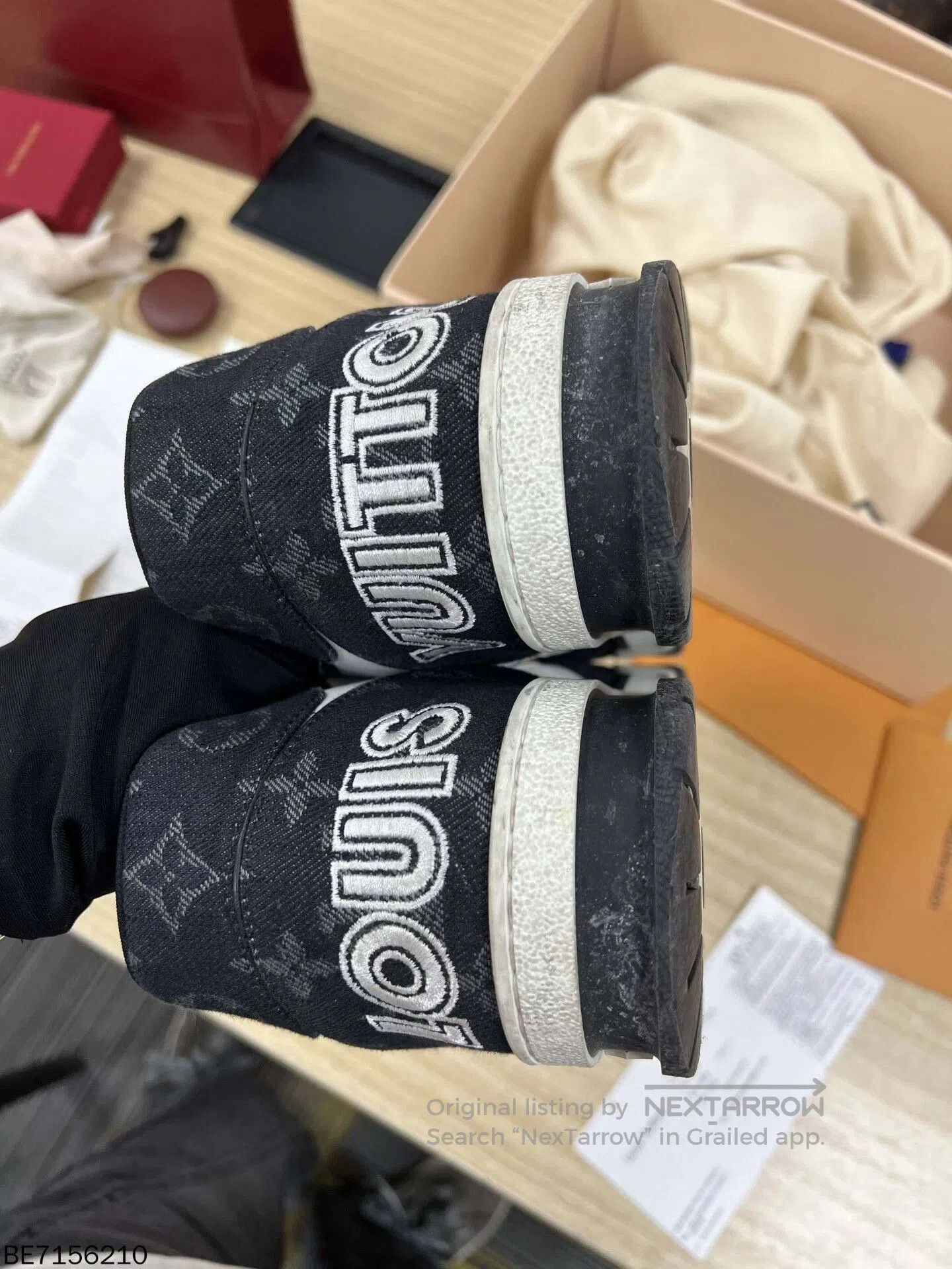 Louis Vuitton louis vuitton trainer low-top sneakers. Size US 8.5 / EU 41-42 - 4 Thumbnail