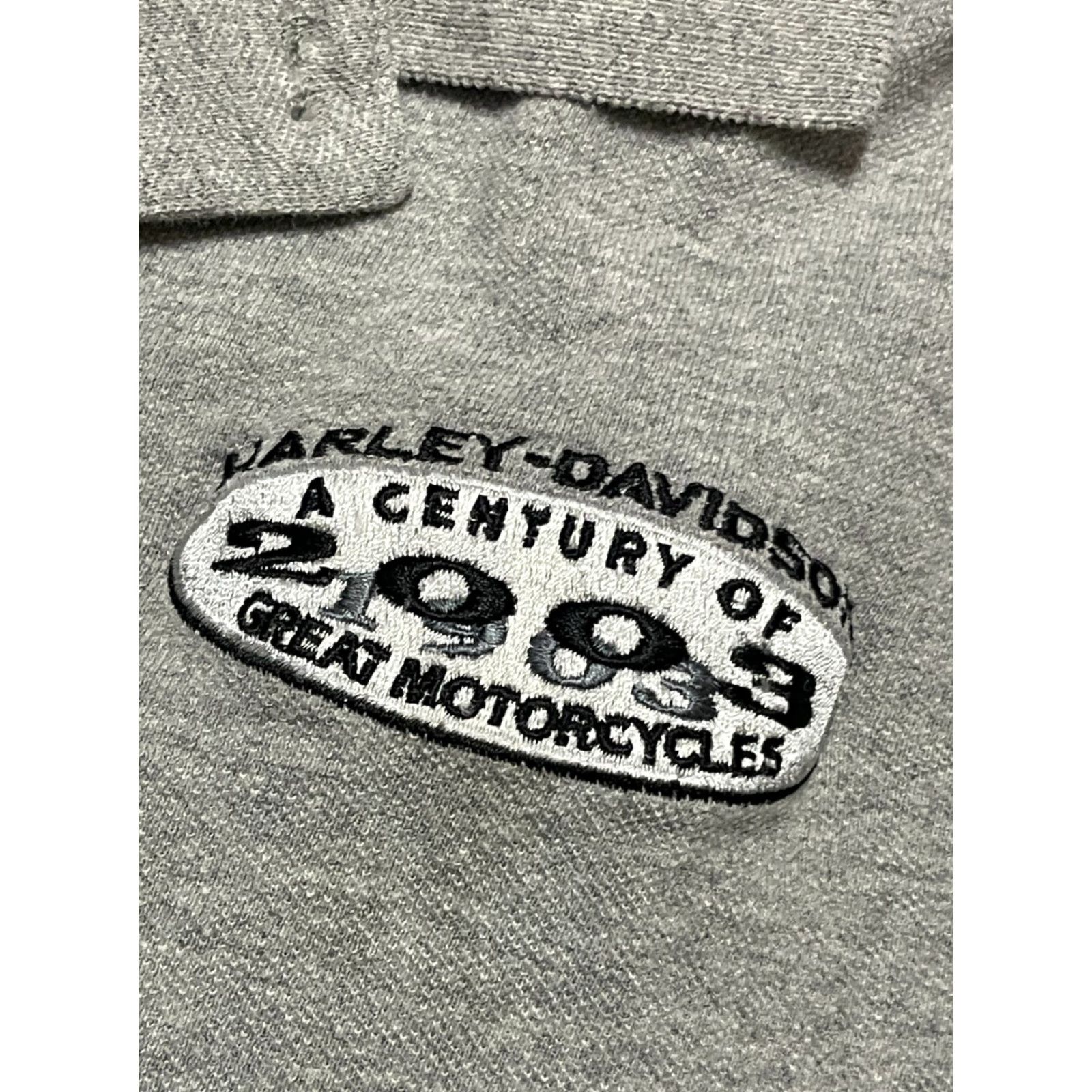 Harley Davidson Harley-Davidson Shirt Mens Large Gray 2003 Great Motorcycles Polo Short Sleeve Vintage: No (omit N/A) Size US L / EU 52-54 / 3 - 7 Thumbnail