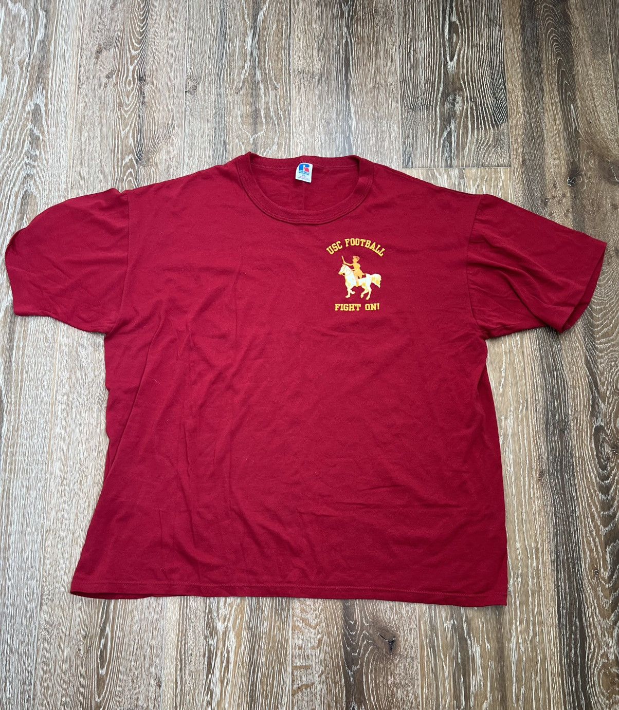 Vintage russel athletic usc trojans football tee