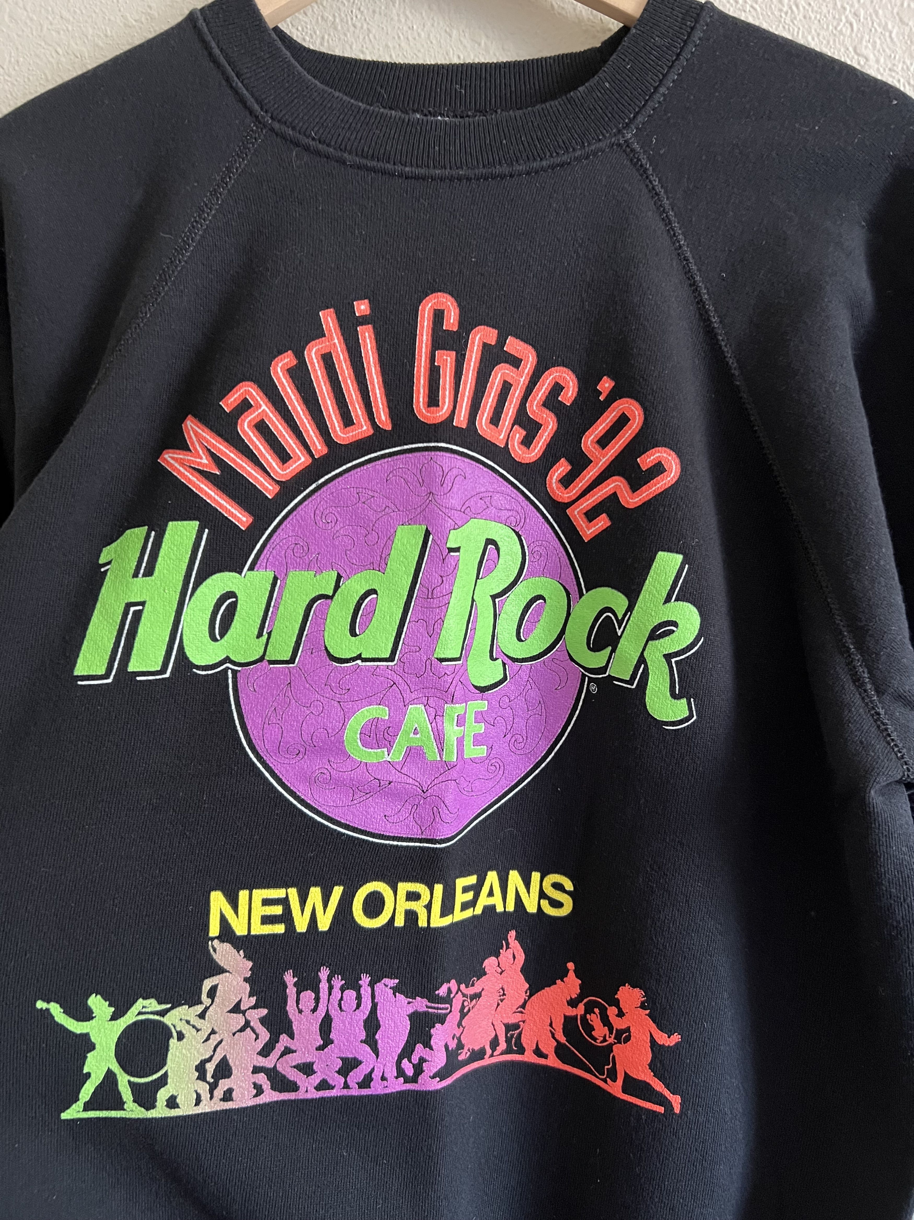 Hard Rock Cafe Vintage 1992 Hard Rock Cafe Mardi Gras Crewneck Size US XL / EU 56 / 4 - 2 Thumbnail