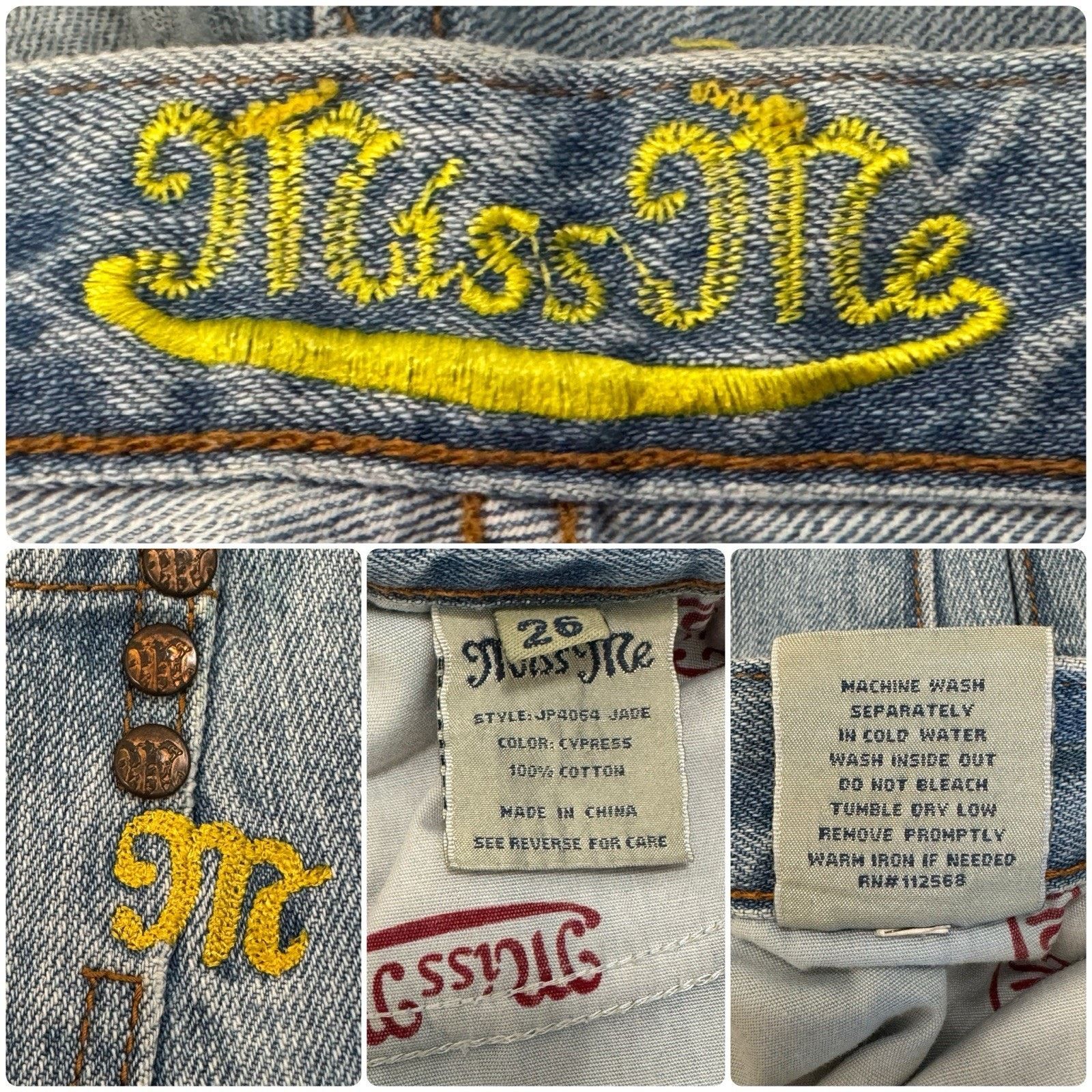 Miss Me Y2K Vintage MISS ME Low Rise Cypress Crop Distressed Jeans Size 26" / US 2 / IT 38 - 8 Thumbnail