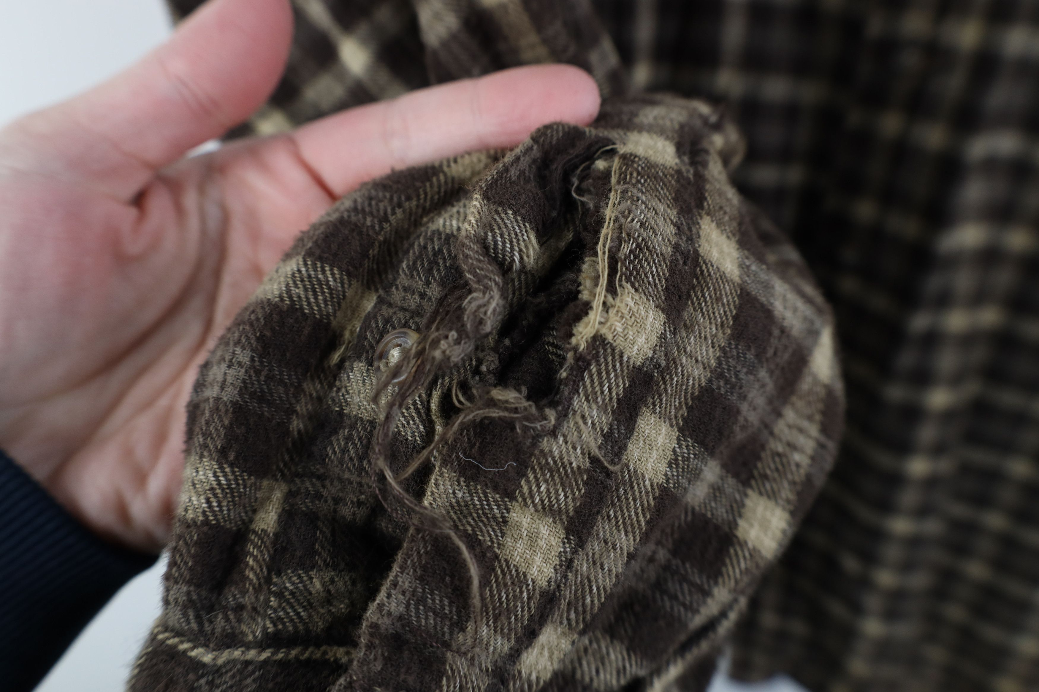 Vintage Vintage 90s Streetwear Collared Button Shirt Brown Plaid Size US XL / EU 56 / 4 - 4 Thumbnail