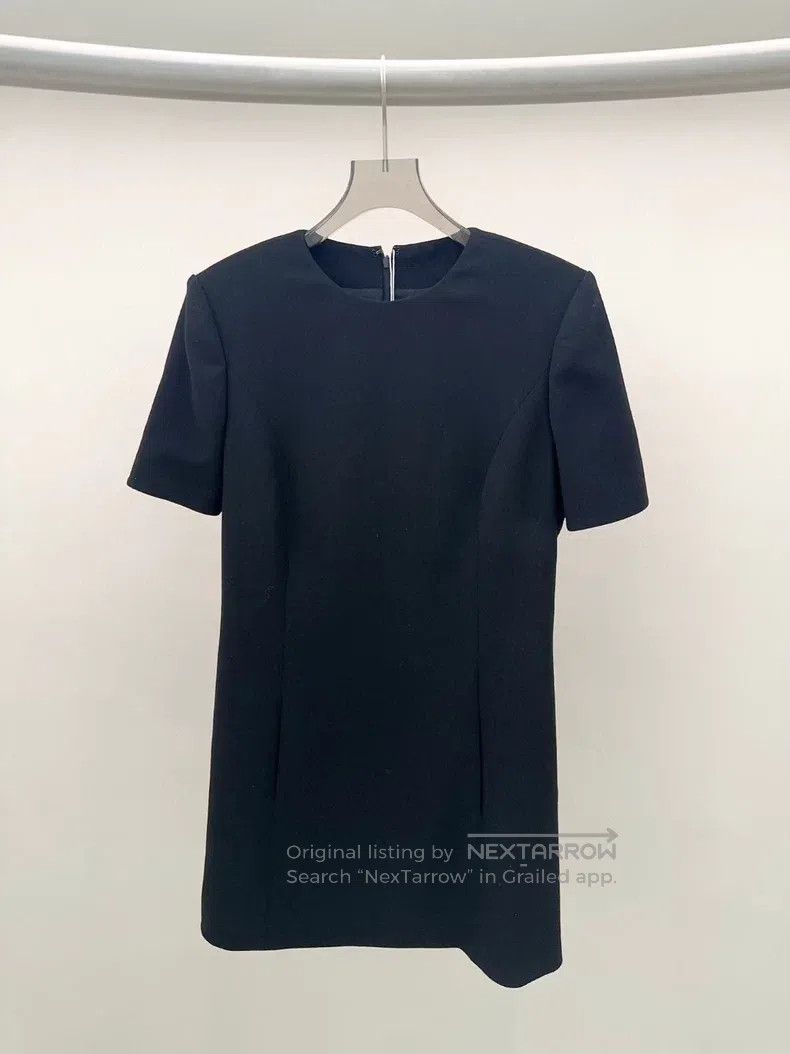 Saint Laurent Paris Black Short Sleeve Dress