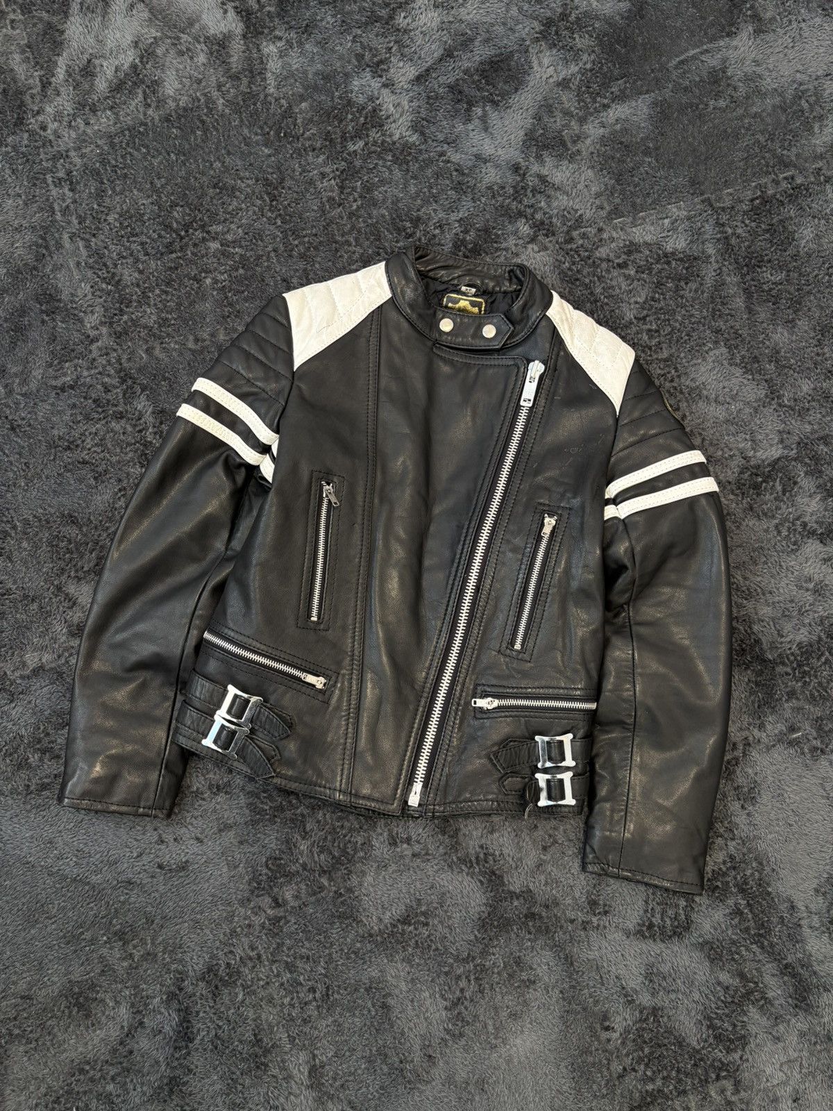 Japanese Brand Heavy Real Leather Racing Jacket Ducati Harley RedBull Size M / US 6-8 / IT 42-44 - 1 Thumbnail