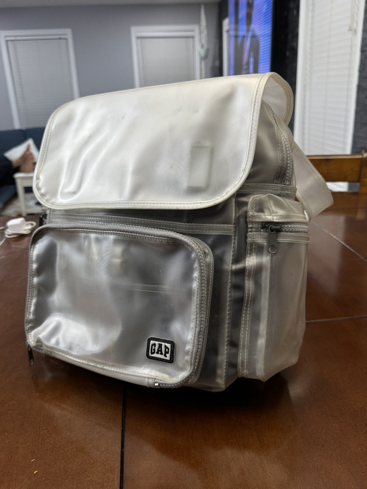 Gap Vintage Y2K GAP Technical Clear Multi-Pocket Backpack Size ONE SIZE - 2 Thumbnail