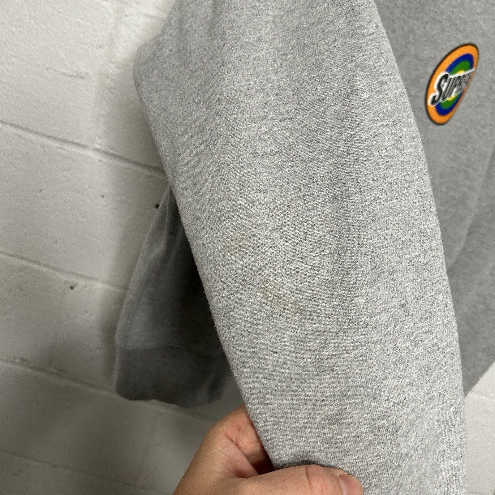 Supreme Supreme Tide Spin Logo Crewneck Sweatshirt “Grey” SS16 Size US M / EU 48-50 / 2 - 6 Thumbnail