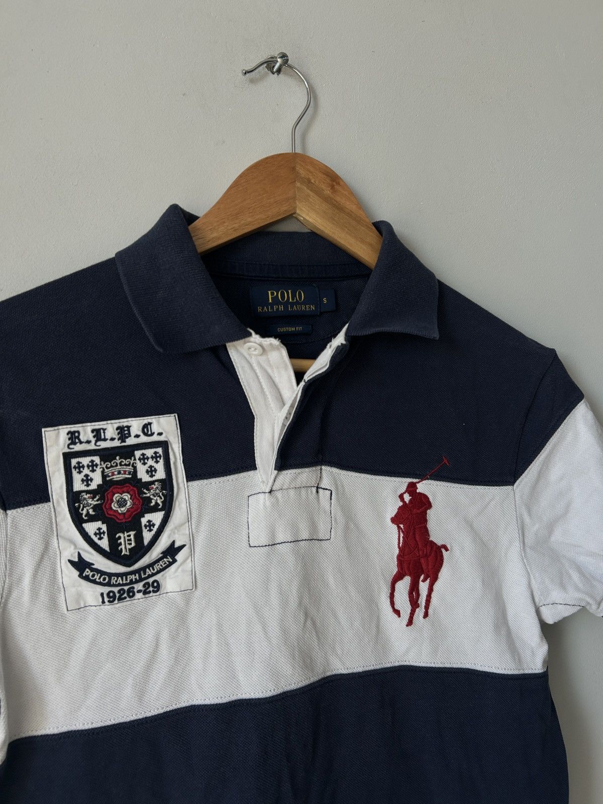 Polo Ralph Lauren × Ralph Lauren × Vintage Vintage Polo Ralph Lauren Striped Big Pony T-Shirt Size US S / EU 44-46 / 1 - 2 Thumbnail