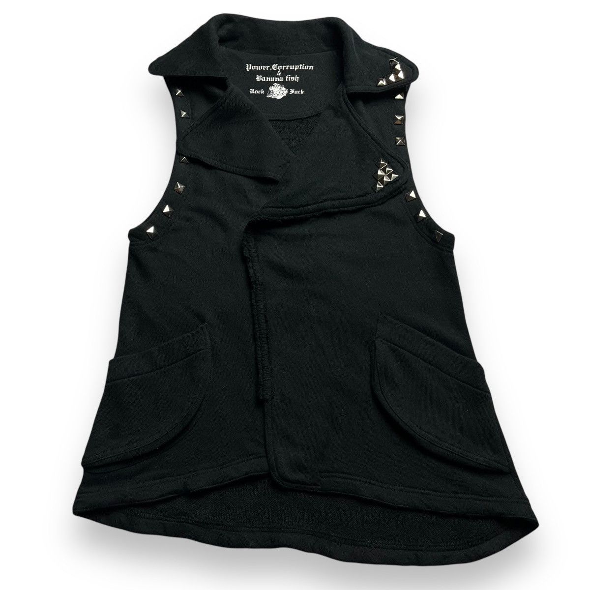 If Six Was Nine 🇯🇵JAPANESE BRAND☠️ SKULL GOTHIC PUNK STUDDED VEST Size US M / EU 48-50 / 2 - 2 Thumbnail